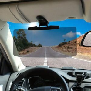 Car- Anti- Glare- Mirror- Sun- Visor- –- Strong- UV- Blocking- Clip- On- Shade- for- Day- &- Night- Driving-