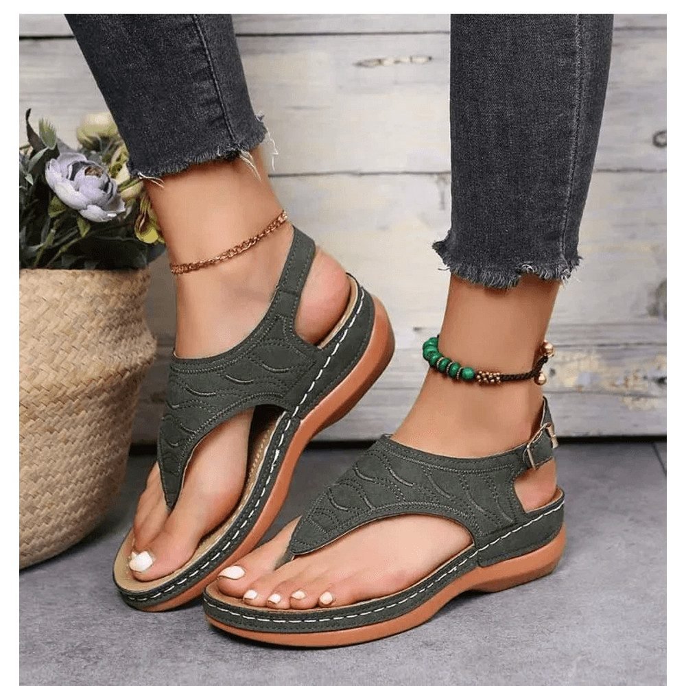 womensorthopedicsandalscasualflatflipflopswitharchsupport