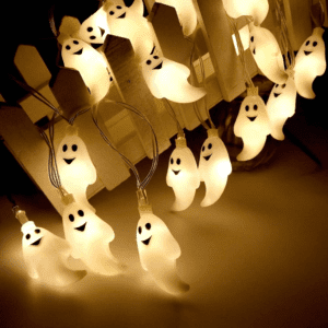 Halloween Ghost Light LED string lights with glowing ghost shapes for spooky décor