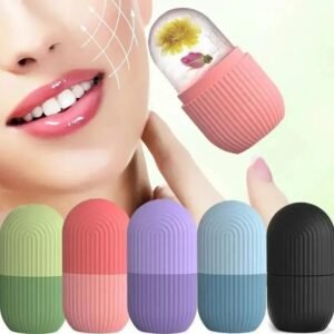 silicone ice cube face massager for skin contouring and puffiness reduction