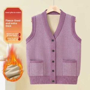 women’s fleece lined open front spring cardigan vest outerwear