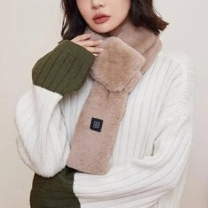 electric heated neck scarf winter wrap with adjustable heat settings
