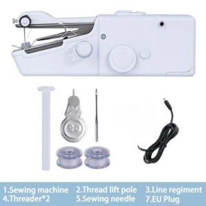 portable handheld sewing machine mini DIY sewing tool for quick repairs and crafts