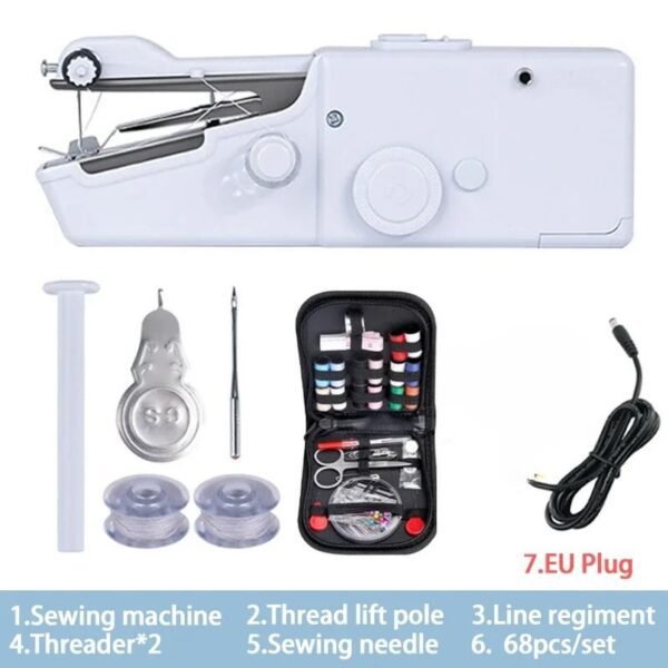 portable handheld sewing machine mini DIY sewing tool for quick repairs and crafts