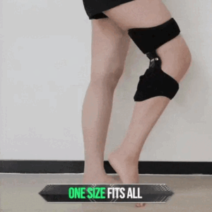 Power Knee Stabilizer Pads with spring-loaded support for knee pain relief and mobility