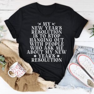 new year resolution tee soft lightweight graphic shirt holiday casual top