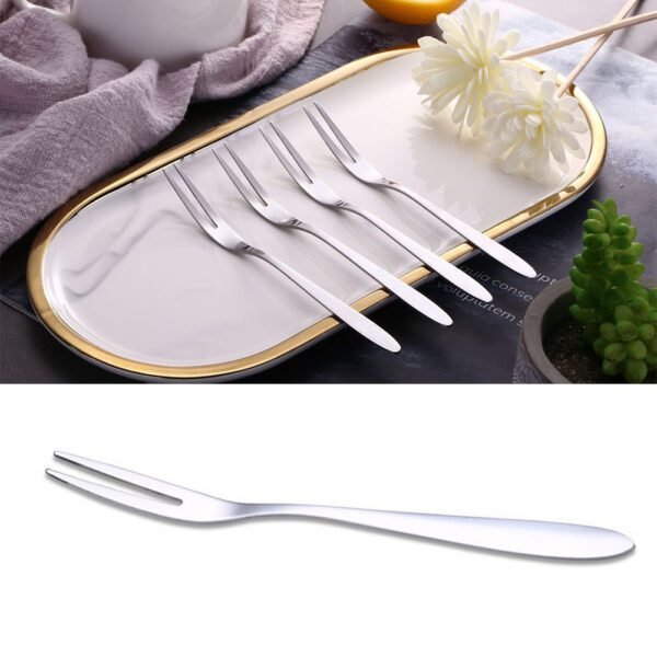 stainless steel fruit forks set of 5 or 12 multifunctional dessert and appetizer forks