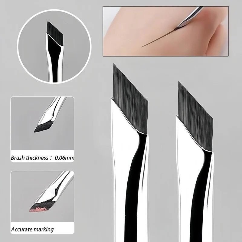 eyebrow and eyeliner flat angled brush too