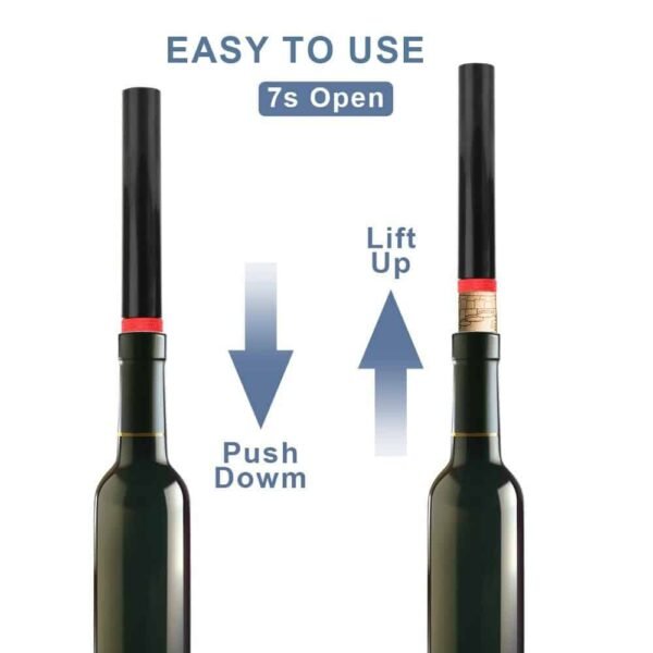 Air pressure wine bottle opener corkscrew pump tool