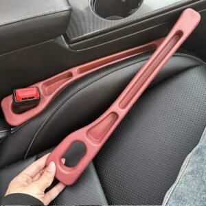 portable- car- seat- gap- filler- installed- between- driver- seat- and- center- console- preventing- phone- and- keys- from- falling-