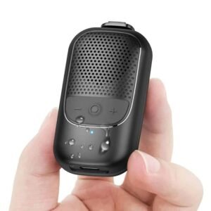 wearable bluetooth speaker with clip on wireless portable device