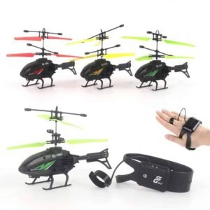 hand control drone gesture and remote induction aircraft LED lights toy