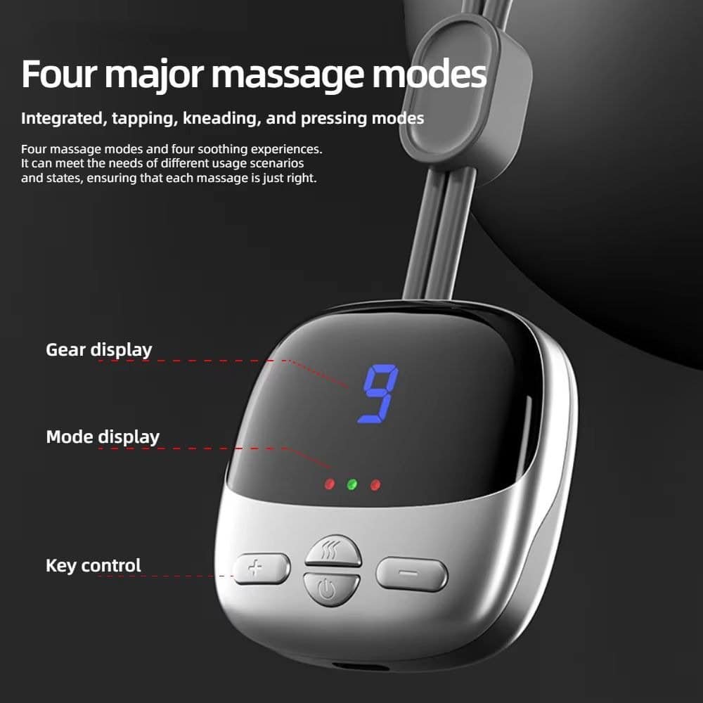 smart neck massager portable heated cervical spine massage therapy device