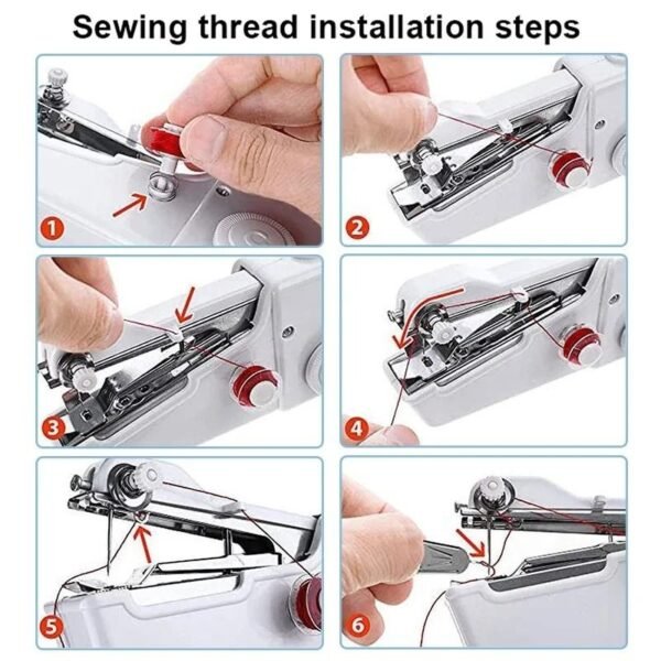 portable handheld sewing machine mini DIY sewing tool for quick repairs and crafts