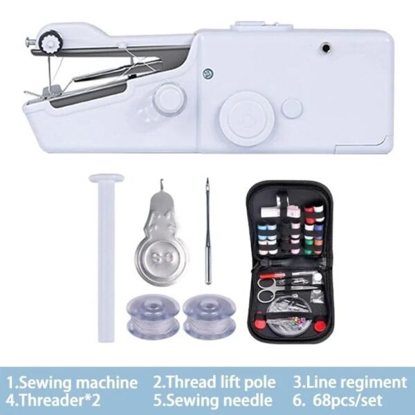 portable handheld sewing machine mini DIY sewing tool for quick repairs and crafts