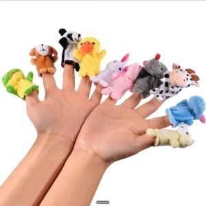 finger puppet toy plush hand doll for babies and toddlers to encourage interactive play