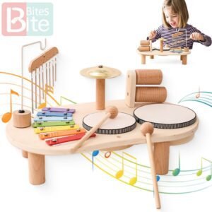 wooden xylophone toy for babies and toddlers with melodic wooden bars for early learning