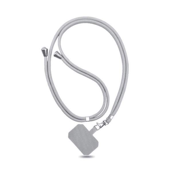 universal crossbody phone lanyard with patch attachment for hands‑free phone carry