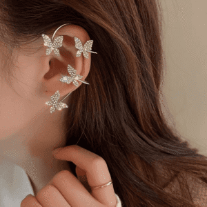 Elegant- Easy- Clip- Butterfly- Earrings-