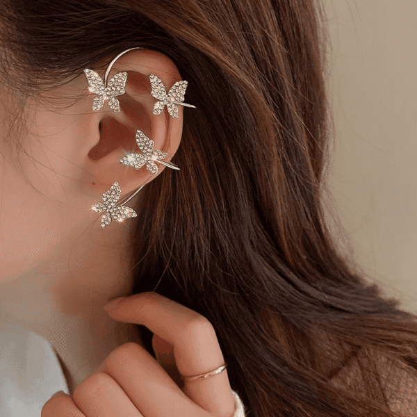 Elegant- Easy- Clip- Butterfly- Earrings-