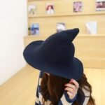 Woolen Modern Witch Hat Pointed Design
