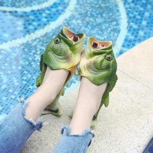 unisex fish slippers with quirky design and soft lightweight outdoor beach sandals
