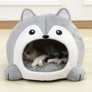Plush Cat House Sofa Warm Cozy Pet Bed