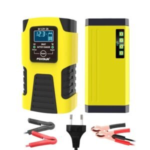 smart automatic digital battery charger for car and motorcycle