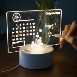 led message board night light usb rewritable display
