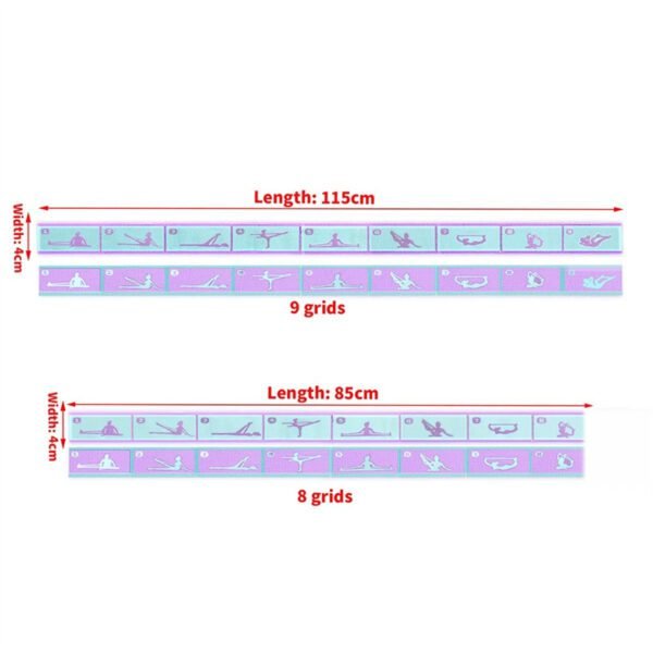 Elastic yoga resistance band for stretching and fitness training