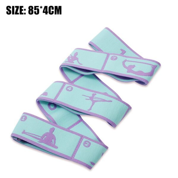 Elastic yoga resistance band for stretching and fitness training