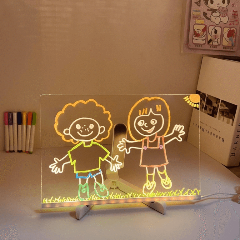 led acrylic message board light up writing display