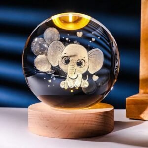 3d crystal ball led night lamp decorative lighting