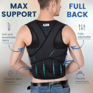 Lumbar back brace posture support for men and women