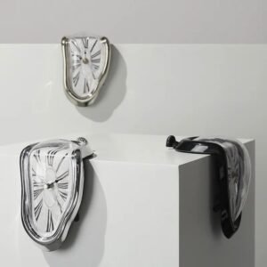 melting wall clock in surreal dali style for unique home décor
