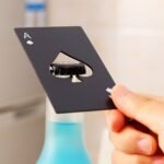 playing card shaped bottle opener compact gadget