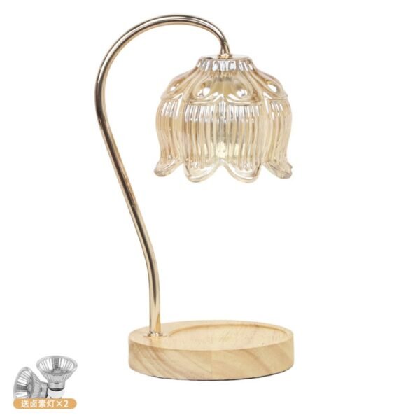 Floral- Glow- Candle- Warmer- Lamp- –- Dimmable- Vintage- Light- with- Timer-