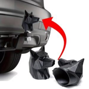tow bar ball cover dog head design