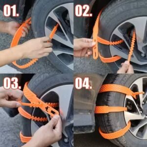 plastic snow chains anti slip winter tire traction