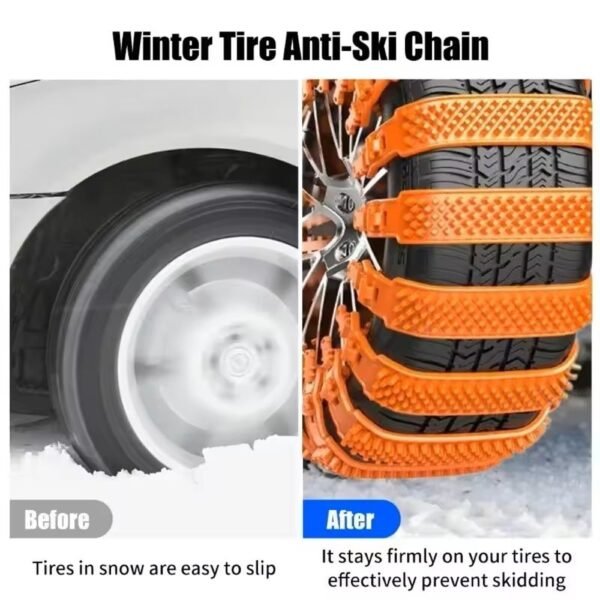 plastic snow chains anti slip winter tire traction