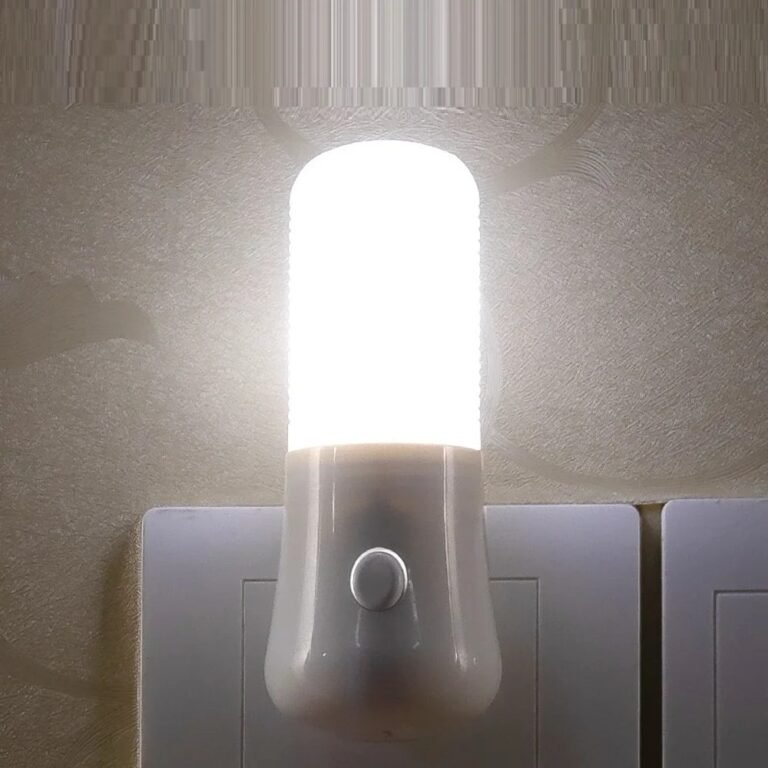 plug night light led with push button switch