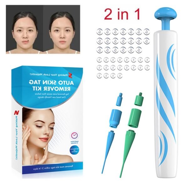 2 in 1 auto micro skin tag remover device