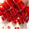 heart shape foil balloons wedding proposal decoration