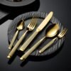 heavy duty stainless steel knife fork spoon steak tableware