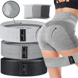 Gradient crochet resistance band for glute and leg workouts