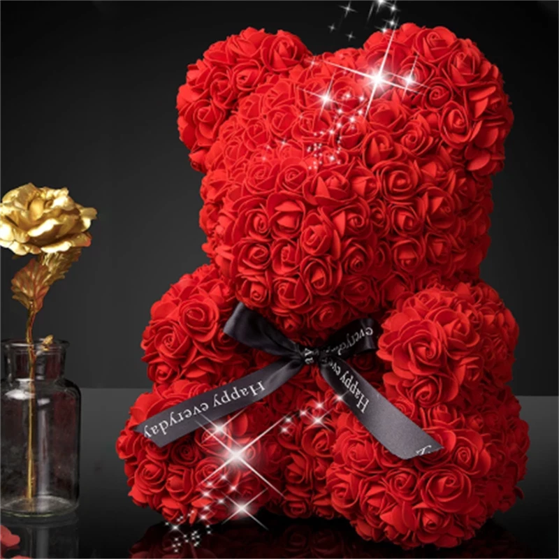 lovebear rose teddy bear with gift box romantic gift