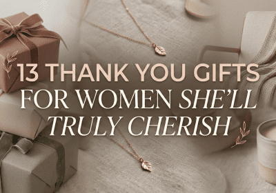 Thoughtful thank you gifts for women including candles, spa sets, and personalized items.